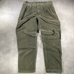Vintage Cozy Olive Green Corduroy Pants